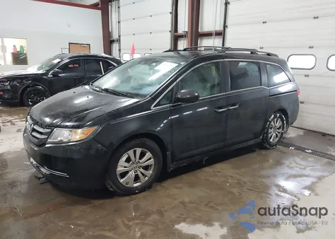2014 Honda Odyssey Ex-L из США, поврежденный, VIN 5FNRL5H65EB072180